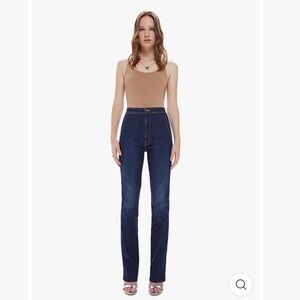 Mother High Waist Smokin' Double Welt Heel in Off Limits Size 28
